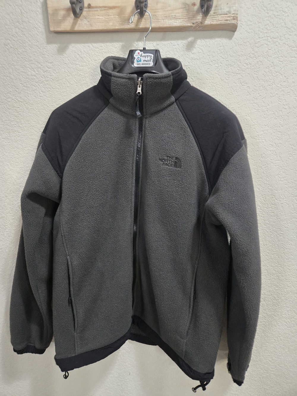 The North Face Gray and Black Lightweight Fleece Jacket